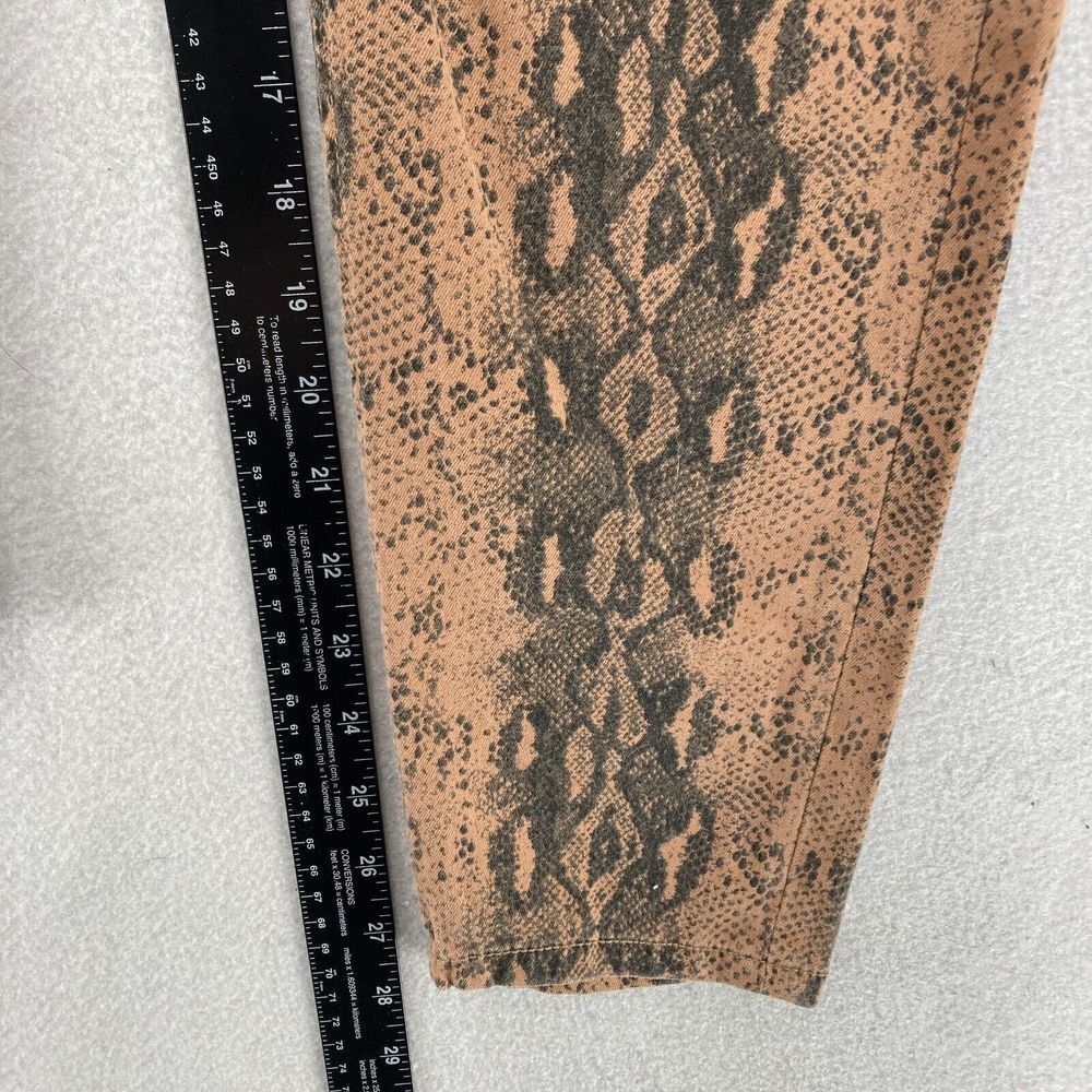 Kensie Jeans The Effortless Ankle Women's 12/31 Brown Stretch Denim Snakeskin - Picture 9 of 13